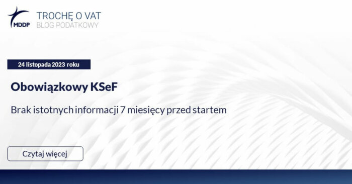 Obowiązkowy KSeF