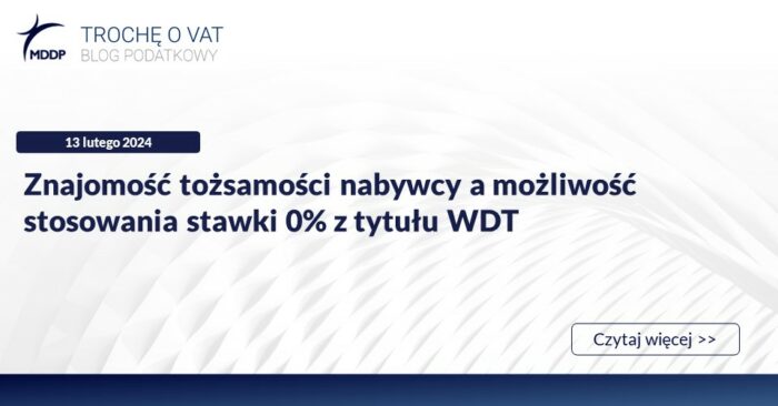 blog VAT stawka 0%