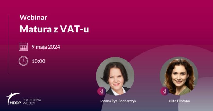 Webinar „Matura z VAT-u”
