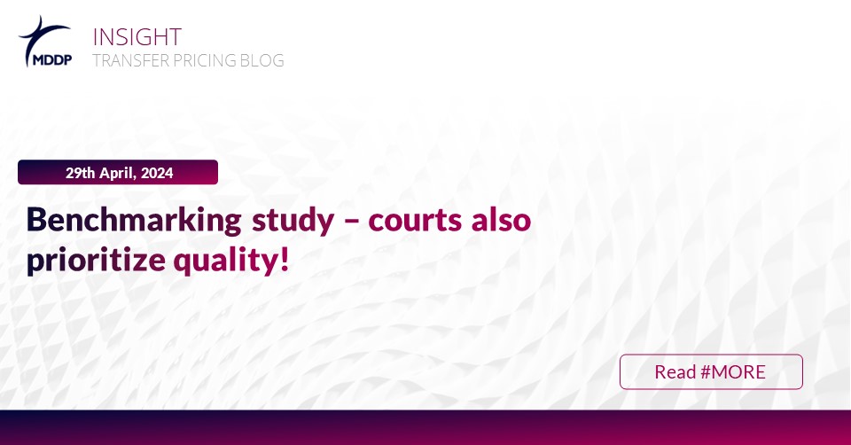 Benchmarking study – courts also prioritize quality!