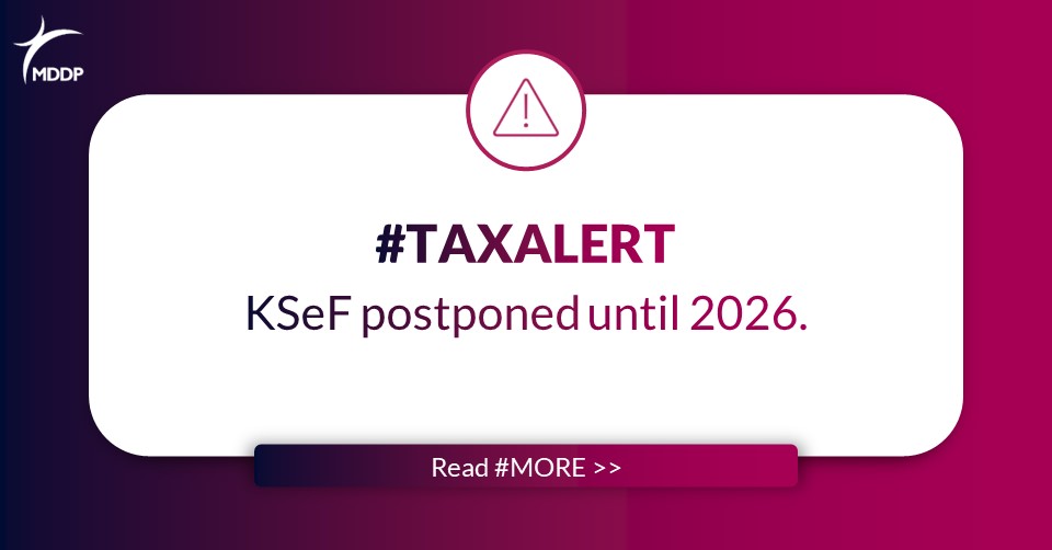 KSeF postponed until 2026.