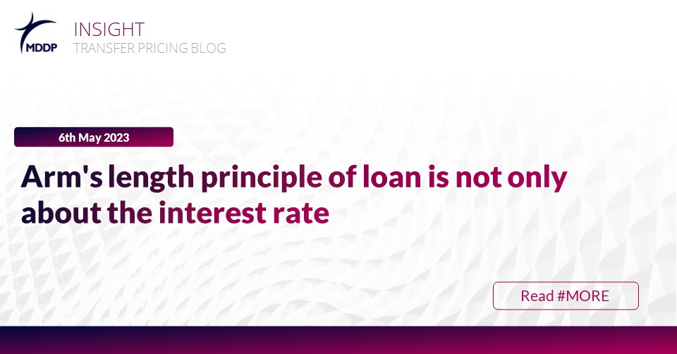 Arm's length principle of loan is not only about the interest rate MDDP