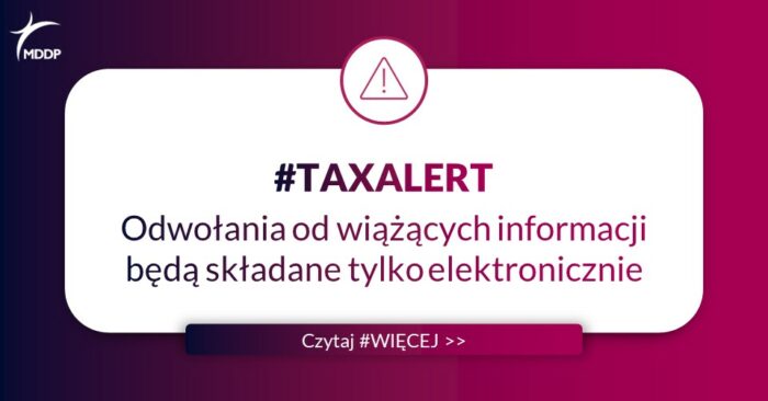 Tax Alert_wiążące informacje