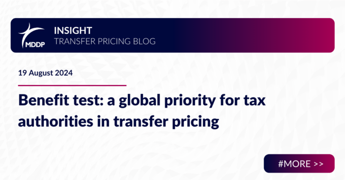 Benefit test: a global priority for tax authorities in transfer pricing