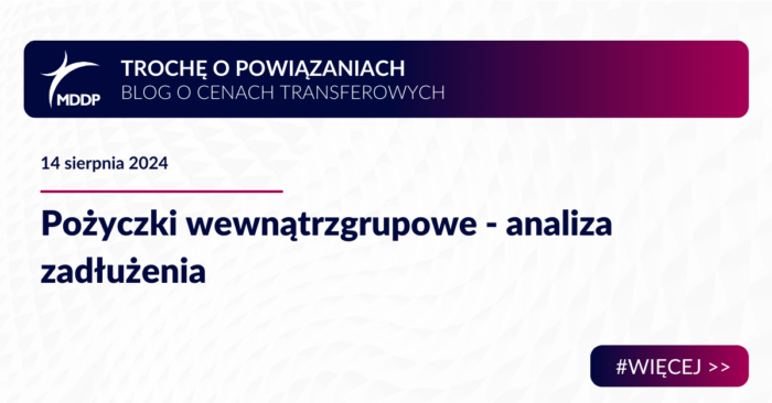 Pożyczki wewnątrzgrupowe - analiza zadłużenia