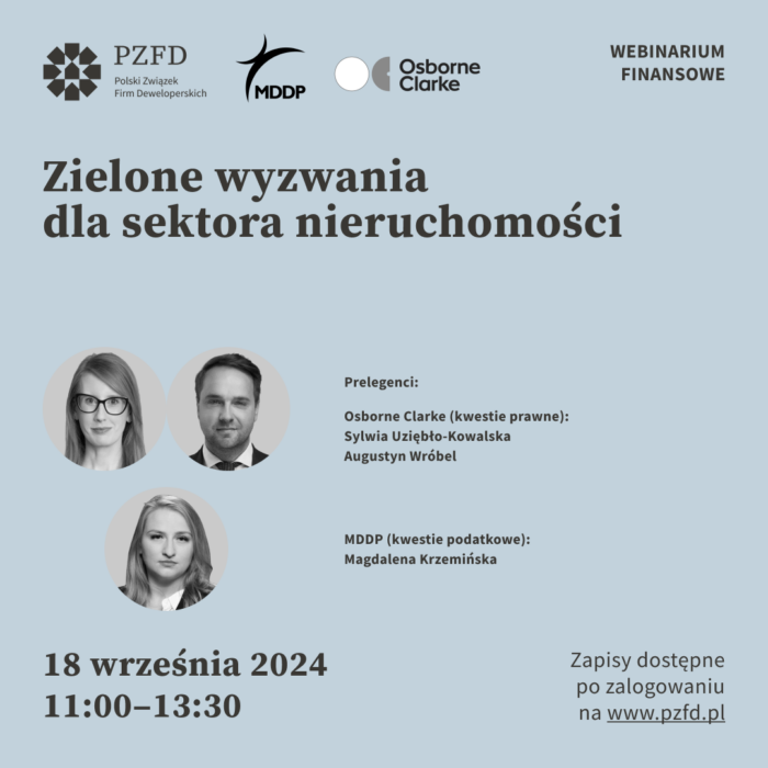 Zielona wyzwania dla sektora nieruchomości