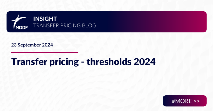 Transfer pricing - thresholds 2024