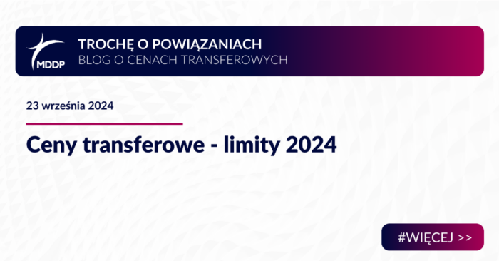 Ceny transferowe - limity 2024