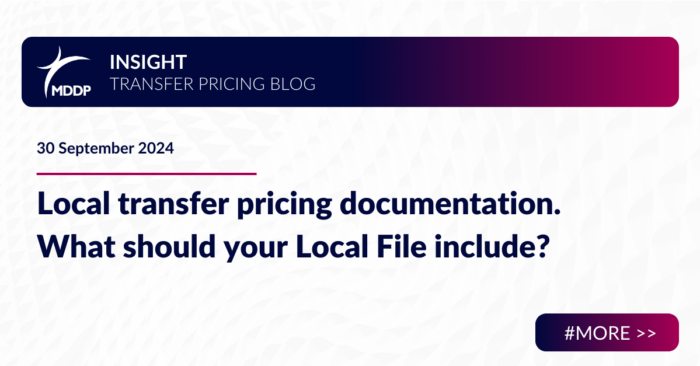 Local transfer pricing documentation. What should your Local File include?