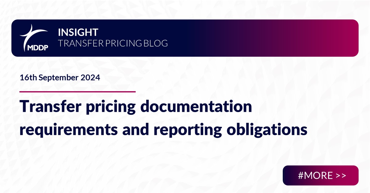 Transfer pricing documentation requirements and reporting obligations