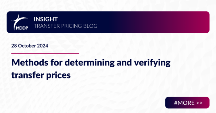 Methods for determining and verifying transfer prices