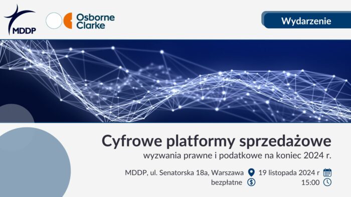 Cyfrowe platformy sprzedażowe - wydarzenie MDDP i OC