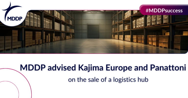 MDDP advised Kajima Europe and Panattoni on the sale of a logistics hub2 MDDP advised Kajima Europe and Panattoni on the sale of a logistics hub2