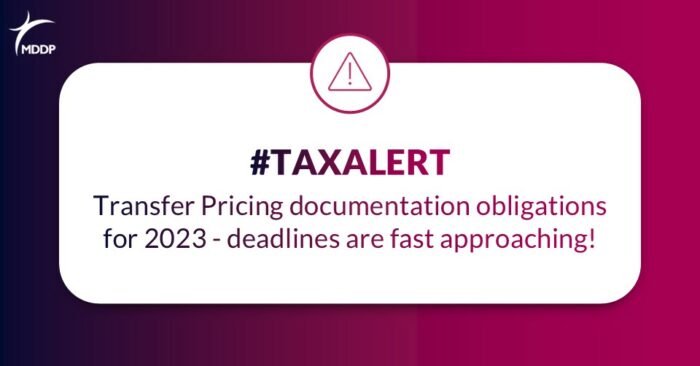 Tax Alert_Transfer Pricing documentation obligations for 2023