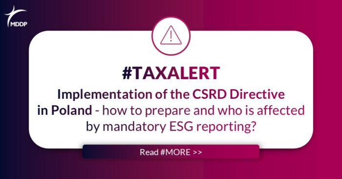 MDDP_Alert_Implementation of the CSRD Directive in Poland