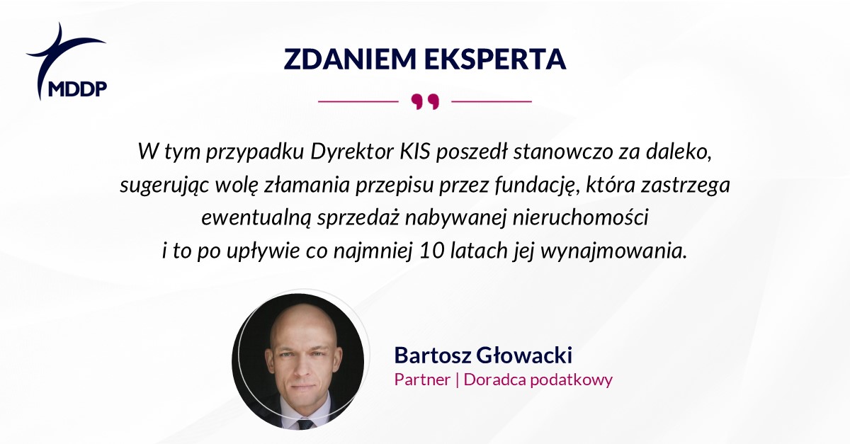 Fundacja rodzinna kupuje nieruchomość i nie wyklucza jej sprzedaży