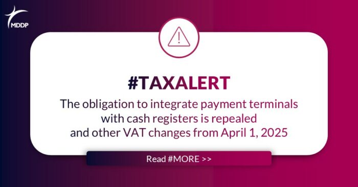 The obligation to integrate payment terminals with cash registers is repealed and other VAT changes from April 1, 2025 The obligation to integrate payment terminals with cash registers is repealed and other VAT changes from April 1, 2025