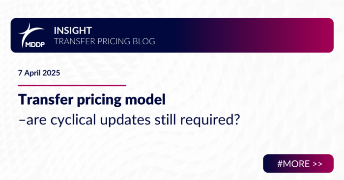 Transfer pricing model –are cyclical updates still required?