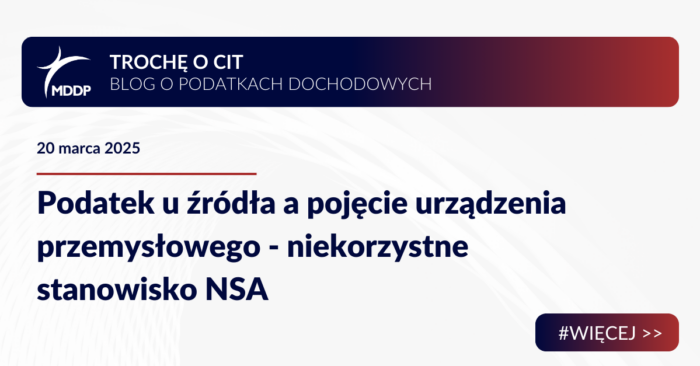 Urządzenia przemysłowe a podatek u źródła