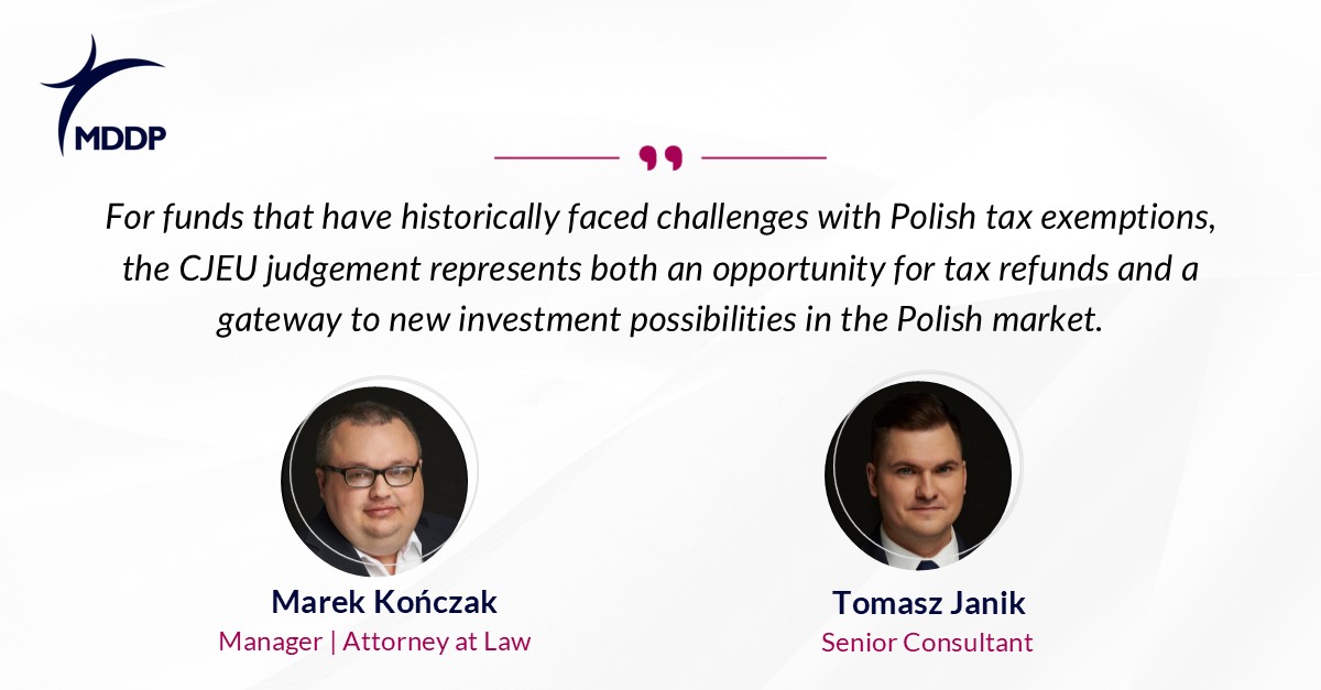 CJEU extends Polish CIT exemption to self-managed investment funds