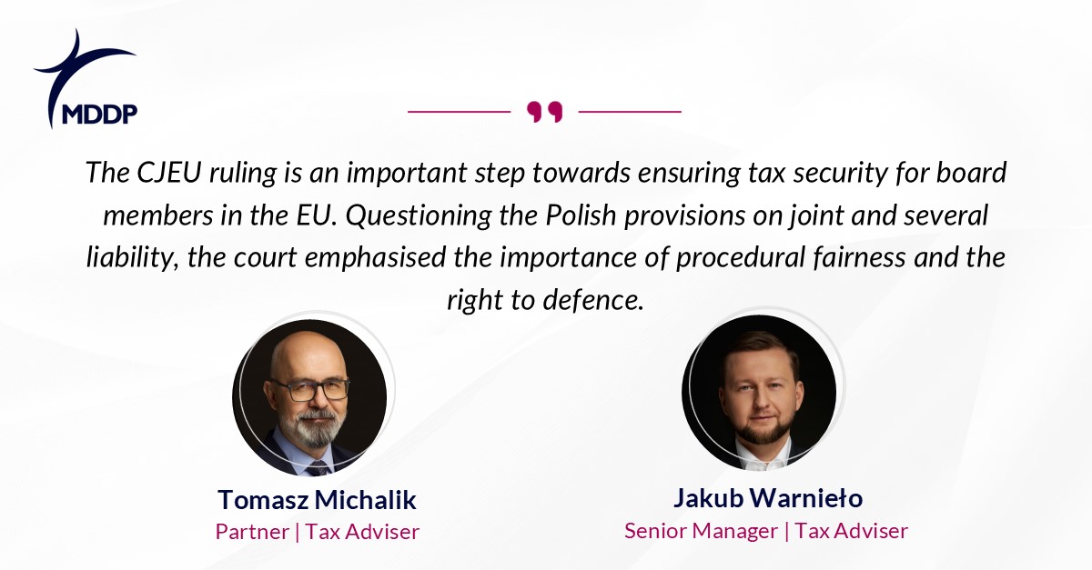 CJEU issues revolutionary ruling on board members’ joint and several liability