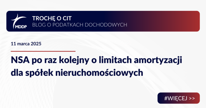 Limity amortyzacji - spółki nieruchomościowe
