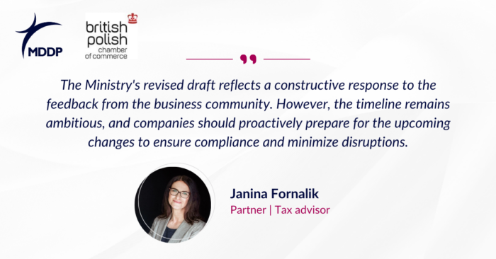 Polish Ministry of Finance published a revised draft of the legislation introducing mandatory e-invoicing via the National e-Invoicing System (KSeF)