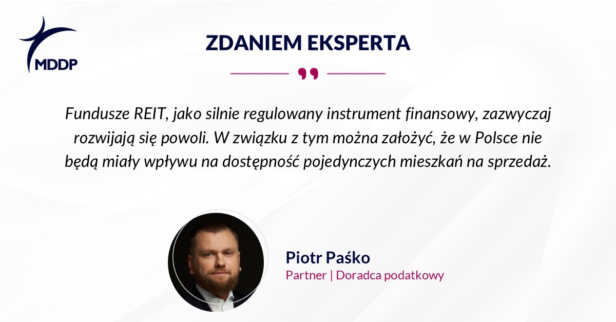 MDDP w mediach_REITy Piotr Paśko