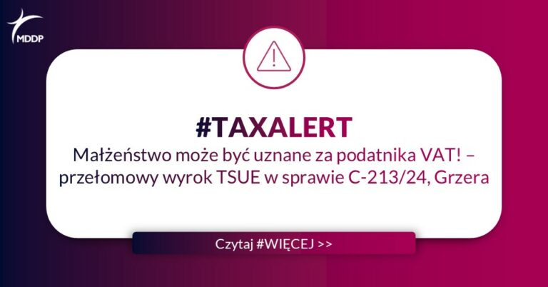 Malzenstwo moze byc uznane za podatnika VAT