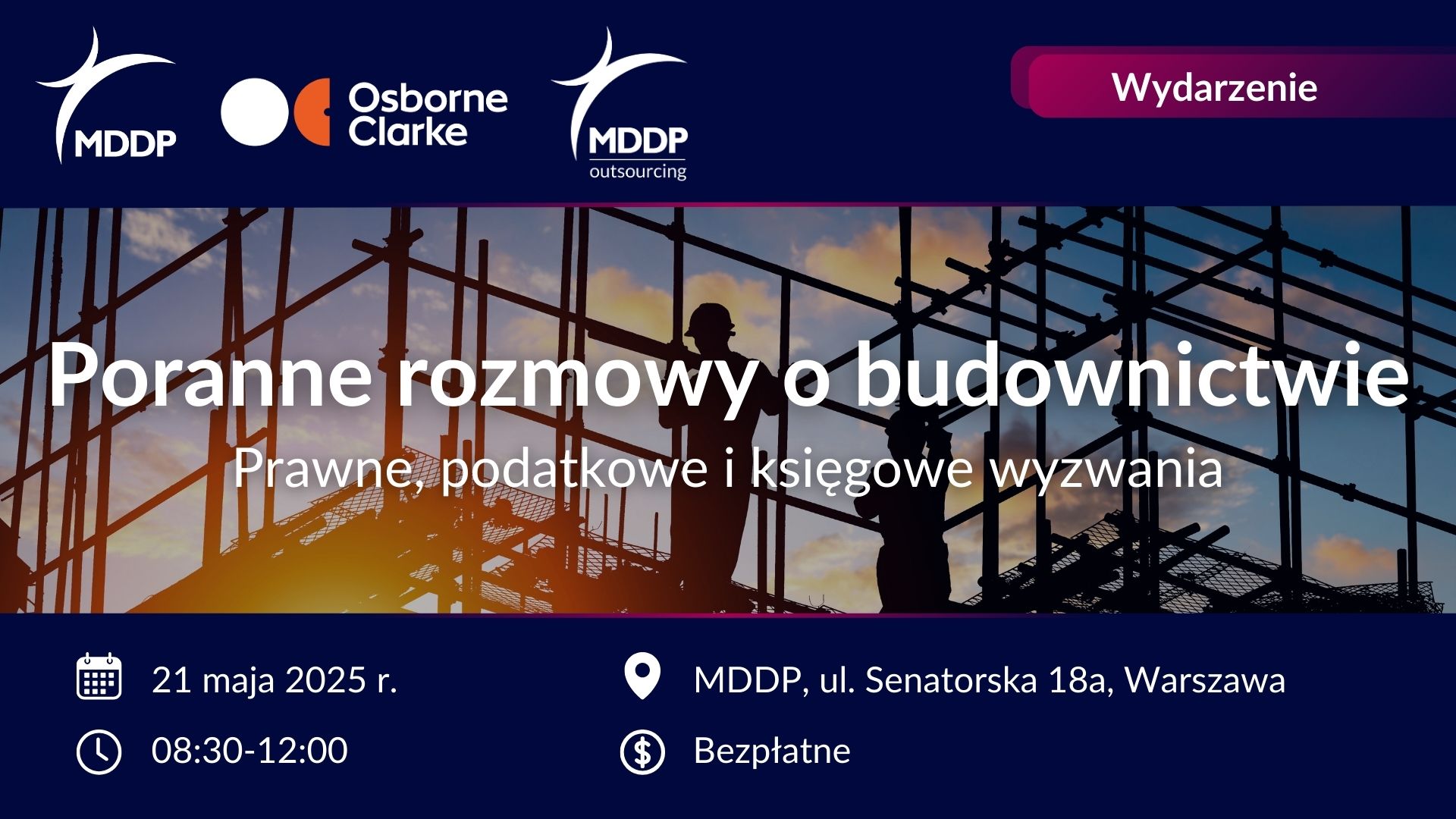 Poranne rozmowy o budownictwie - prawne, podatkowe i księgowe wyzwania