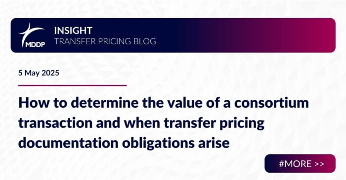 How to determine the value of a consortium transaction and when transfer pricing documentation obligations arise