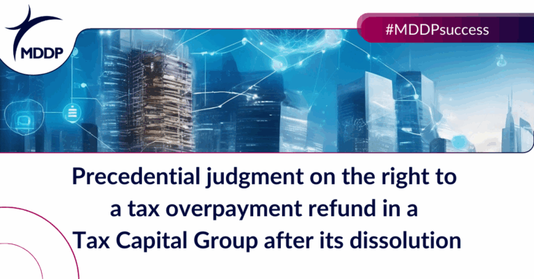 Right to a tax overpayment refund in a Tax Capital Group after its dissolution – precedential judgment Right to a tax overpayment refund in a Tax Capital Group after its dissolution - precedential judgment
