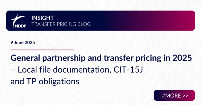 General partnership and transfer pricing in 2025 – Local file documentation, CIT-15J and TP obligations
