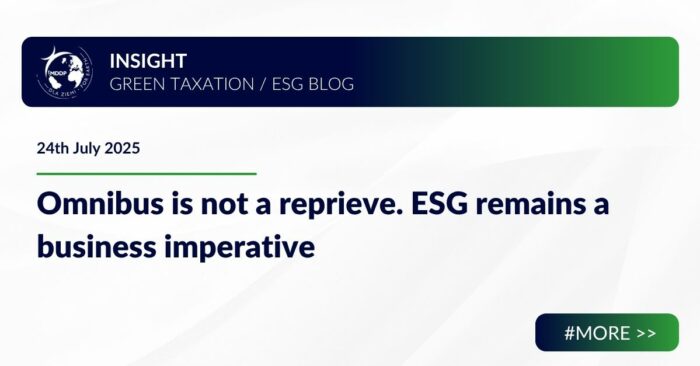 Omnibus is not a reprieve ESG remains a business imperative