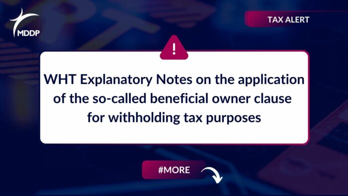 WHT Explanatory Notes from 3rd July, 2025 on the application of the so-called beneficial owner clause for withholding tax purposes
