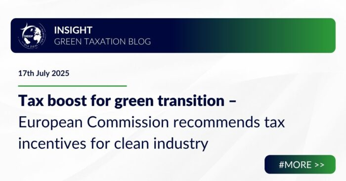 Tax boost for green transition