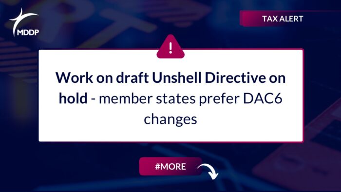Work on draft Unshell Directive on hold