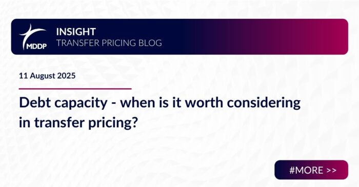 Debt capacity - when is it worth considering in transfer pricing?