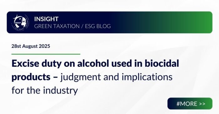Excise duty on alcohol used in biocidal products – judgment and implications for the industry