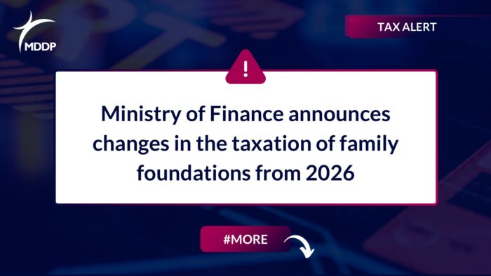 Ministry of Finance announces changes in the taxation of family foundations from 2026