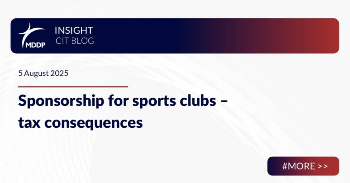Sponsorship for sports clubs – tax consequences Sponsorship for sports clubs – tax consequences