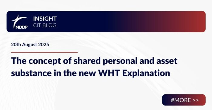 The concept of shared personal and asset substance in the new WHT Explanations The concept of shared personal and asset substance in the new WHT Explanations