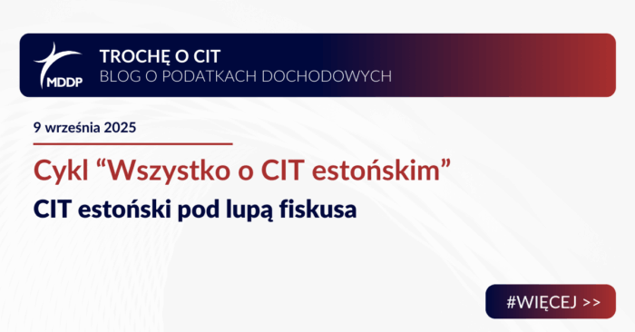 CIT estoński pod lupą fiskusa