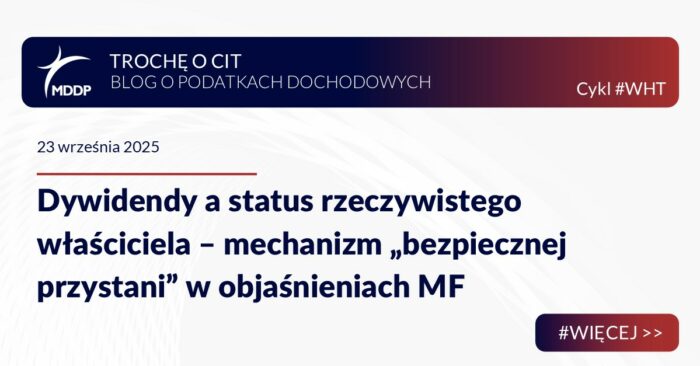 Dywidendy a status rzeczywistego właściciela