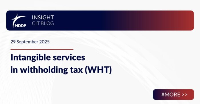 Intangible services in withholding tax (WHT)