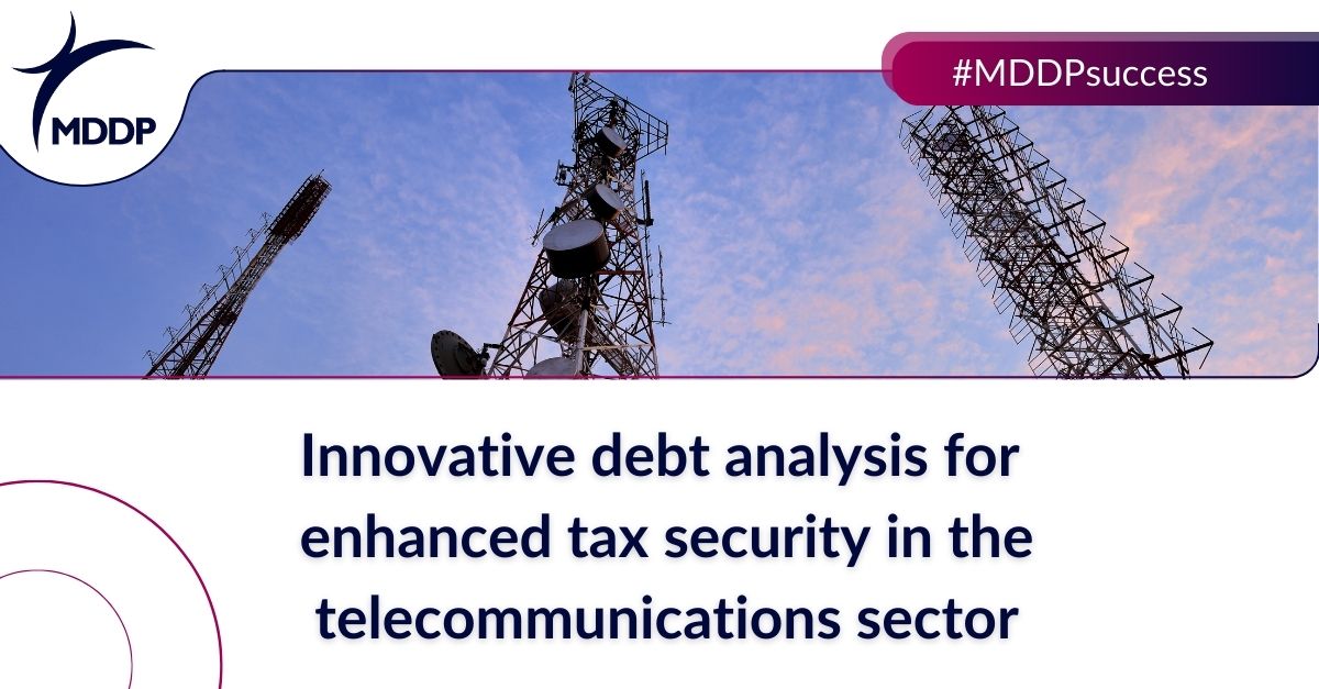 Innovative debt analysis for enhanced tax security in the telecommunications sector