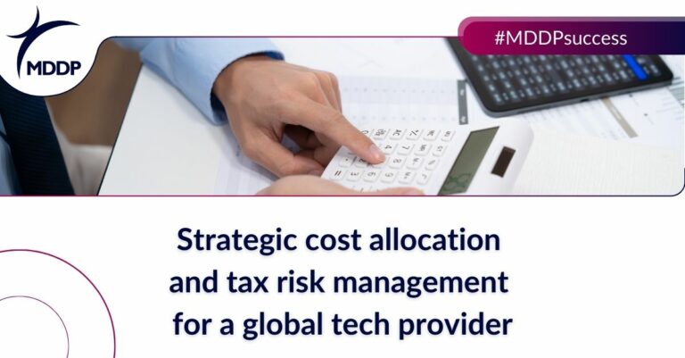 Strategic cost allocation and tax risk management for a global tech provider Strategic cost allocation and tax risk management for a global tech provider