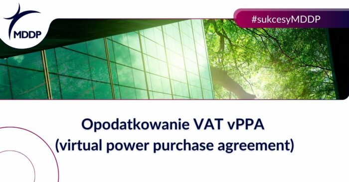 Opodatkowanie VAT vPPA (virtual power purchase agreement)