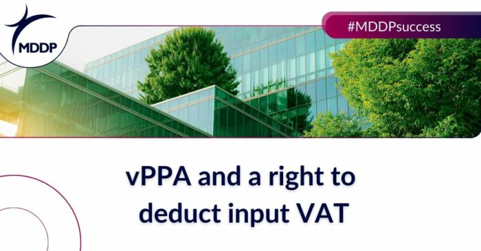 vPPA and a right to deduct input VAT