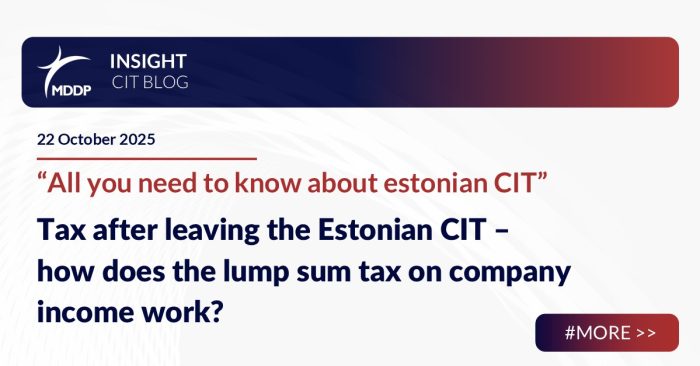 Tax after leaving the Estonian CIT
